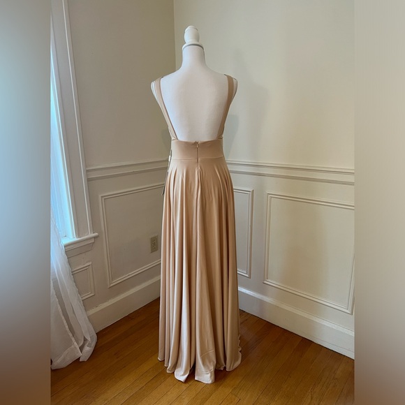 Stacees Champagne Bridesmaid Gown - Picture 2 of 5
